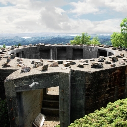 Gun emplacement, Fjell battery, near Bergen, Norway