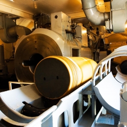 Chamber beneath the 'Adolf' gun at Trondenes, Norway