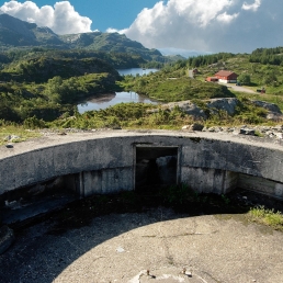 Gun emplacement, Fjell battery, near Bergen, Norway