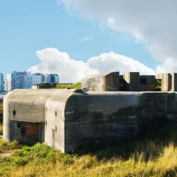 Command bunker and gun emplacement in Ostend, Belgium