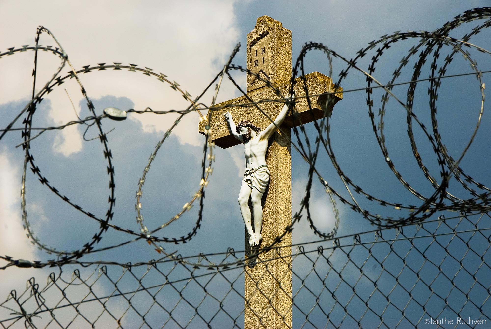 Hungarian Crucifix from Serbian side of the fence