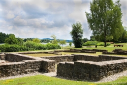 Remains of fort on the Roman Limes near Rainau, Baden-Wurttemberg