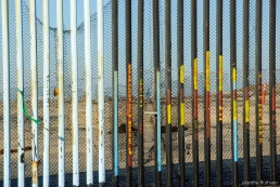 US beach viewed from Tijuana Mexico