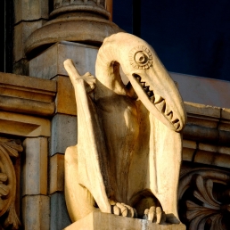 Pterodactyl by Dujardin of Farmer and Brindley, on the eastern side of the National History Museum, Cromwell Road, SW7, designed by Alfred Waterhouse, 1875-6.