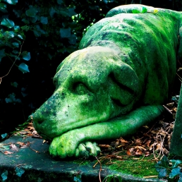 Tomb of Tom Sayers, the pugilist (1826-1865), Highgate Cemetery, N6.