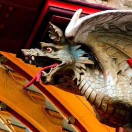 Dragons embellishing Leadenhall Market, EC3, by Horace Jones, 1880-1.