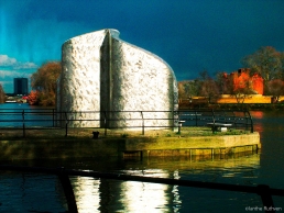 Ferry Wharf, Brentford (with Kew Palace in background)